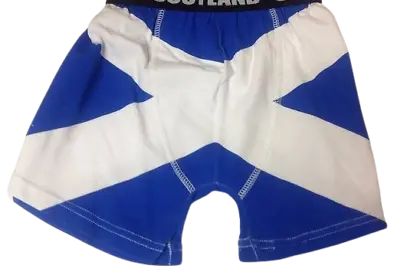 Saltire Boxer Shorts Scottish Gift (Size Small ) • £14.99