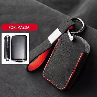 Full Suede Covered Key Fob Remote Protector Holder Cover Case For Mazda CX-5 • $39.98