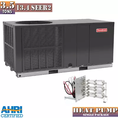 3.5 Ton 13.4 SEER2 Goodman Heat Pump Package Unit-GPHH34241 *Free Accessories • $3931