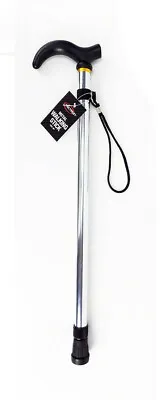 Aluminum Walking Stick Metal Sturdy Cane Adjustable Travel Hiking 22 To 35  7 OZ • $13.95