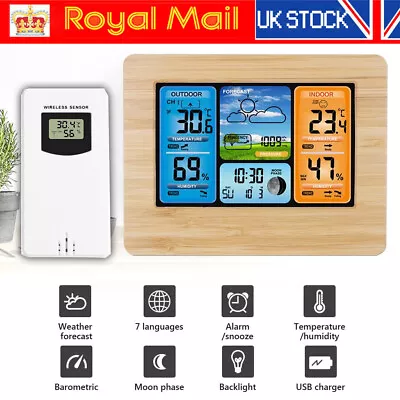 Weather Station With Outdoor Sensor Wireless Digital Home Weather Temperature • £27.90