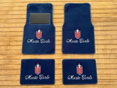 For Chevy Monte Carlo Floor Mat Mats Carpet Navy Blue Set Of4 LS SS CL 1970-88 • $159.99