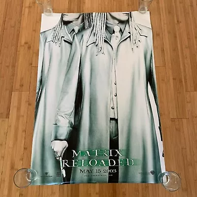 Matrix Reloaded 2002 Advance Orig. D/s Movie Poster 1-sheet  27  X 40  Twins • $25