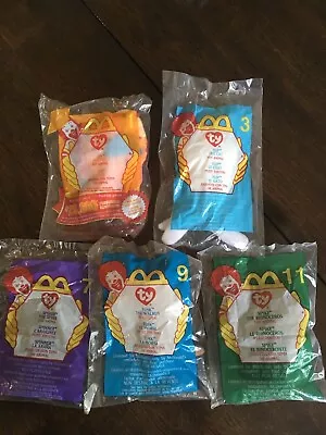 Lot Of (5) 2000 Ty Teenie Beanie Babies McDonald's Happy Meal Toys New (Sealed) • $7.99