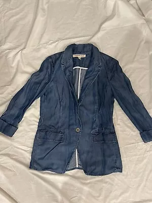 Country Road Dark Denim Blazer Jacket Size 10 • $50