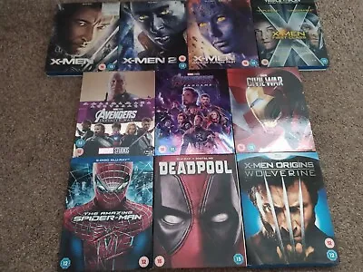 Blu Ray Bundle Marvel Superhero X 10 All With Cover Sleeves Some Rare • £16.99