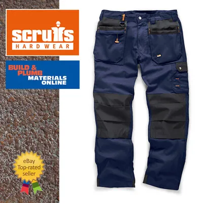 Scruffs Worker Plus NAVY BLUE Trousers | Trade Work Trousers Men's Workwear • £30.95