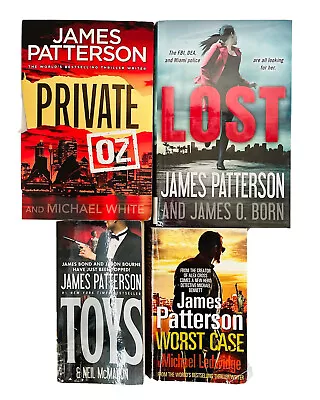 James Patterson - 4 Book - Private OZ/ Toys/ Lost/ Worst Case - Good Cond • $24.97