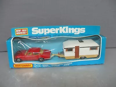 Vintage 1978 Lesney Matchbox K-69 Superkings Caravan Touring Set • $48.99