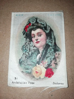 £3.99 • Buy BDV Cigarette Silk * ANDALUCIAN TYPE ( DOLORES ) * No. 31 CIRCA 1920's