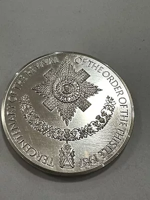 150g Silver .925 Order Of The Thistle Medal Royal Mint COA • £100