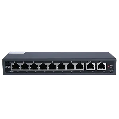 ANNKE 8+2 Ports Network POE Switch Surveillance System 100MBPs 250M Distance • £29.99