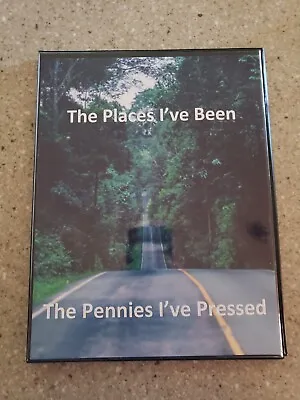 Extra Large Elongated Pressed Penny Book- Holds 144 Coins - The Places I've Been • $19.99