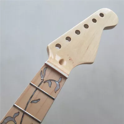 Guitar Neck 22fret 25.5inch Maple Fingerboard Gloss Finished Vine Inlay • $65.66