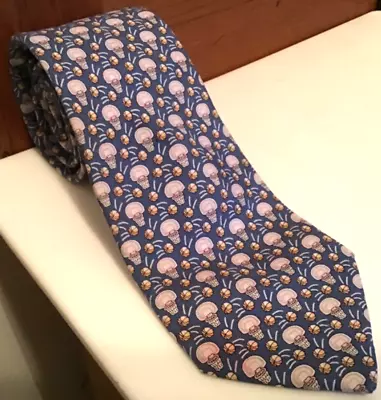 Vineyard Vines  Boys / Short Mens Tie BLUE W/ BASKETBALL HOOPS ~52  LONG 3.25 W • $14.99