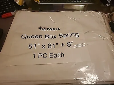 Victoria Queen Box Spring Mattress Cover 61 X 81 + 8 Zippered • £5.79