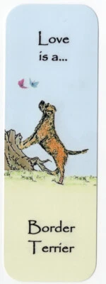 £2.50 • Buy Border Terrier Dog Beautiful Dog Bookmark Same Image Both Sides Great Gift