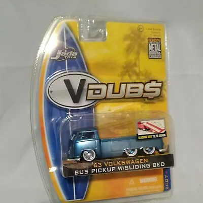 $16 • Buy Jada Toys VDUB$ '63 Volkswagen Bus Pickup With Sliding Bed #881