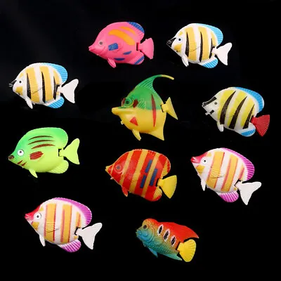 10pcs Floating Fishes Artificial Fish Tank With Moving Fish Fish Decoration • $9.80