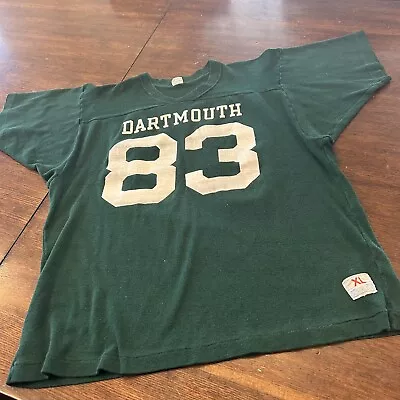 Vintage 1980s 83 Dartmouth Football Champion Jersey Shirt XL USA Made • $99