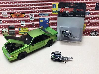 1/18 Gmp 1993 Ford Mustang 5.0 Engine And Trans 302 V8 Holley Supercharged 18889 • $49.99