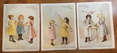 3 McLaughlin’s Coffee Trade Cards The Candy Pull Dolly’s Ironing Day • $7.19