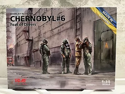 ICM # 35906 1/35 Scale Chernobyl #6 - Feat Of Divers (4 Figures) USA Shipped • $29.95