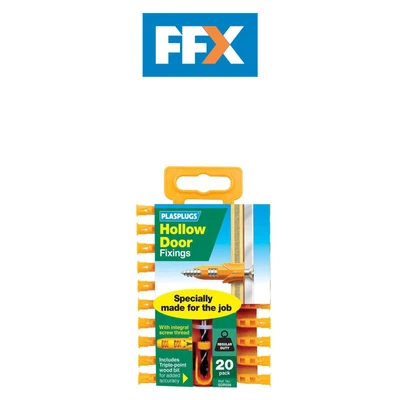 £9.62 • Buy Plasplug SDR556 Hollow Door Fixings (20)
