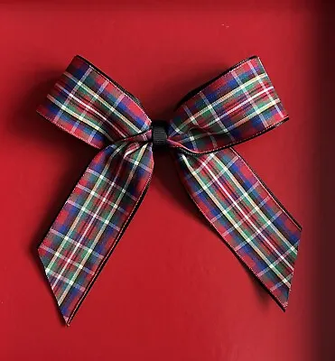 Large Tartan Hair Bow • £3.95