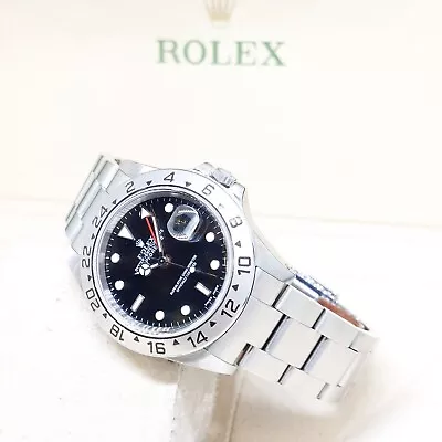 Rolex 16570 Black Dial Explorer 2 (P Series) • $7150