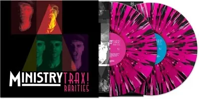 Ministry - Trax Rarities - Black/white/magenta Splatter [New Vinyl LP] Black Co • $30.90