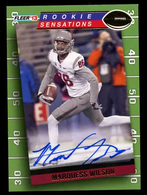 Marquess Wilson #RS-33 Signed Autograph Auto 2013 UD Fleer Retro Rookie Card • $14.99