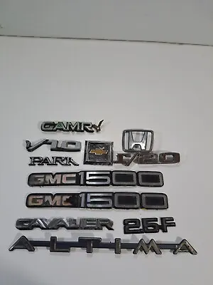 Lot Of Vintage Automotive Badge/Emblem GMC Nissan Honda Chevrolet • $25