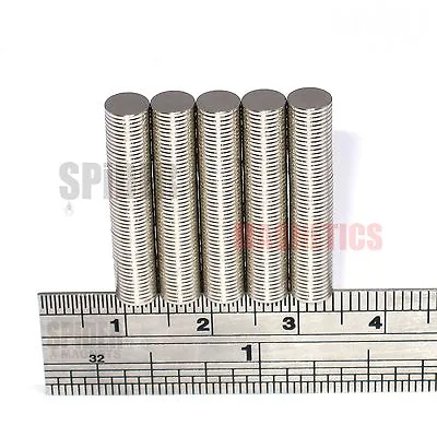 Magnets 5x0.5 Mm Neodymium Disc Small Thin Round Craft Magnet 5mm Dia X 0.5mm • £2.79