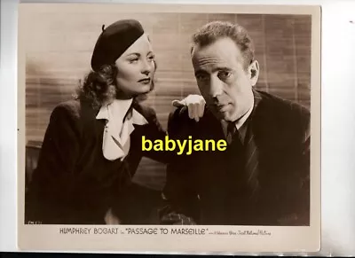 Humphrey Bogart Michelle Morgan Original 8x10 Photo 1944 Passage To Marseille • $49.99