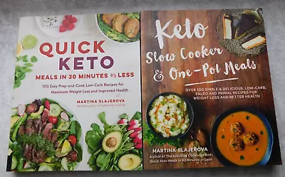 KETO Cookbooks X 2 - Martina Slajerova - Quick KETO + KETO Slow Cooker & One Pot • $29.99