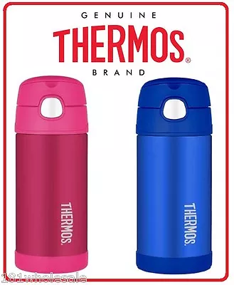 Thermos STAINLESS STEEL Vacuum Insulated Drink Bottle 355ml Funtainer Pink Blue • $20.50