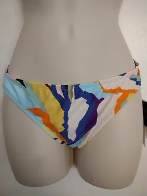 California Sunshine Multicolor Camo Swimsuit Bikini Bottom NWT SzS • £4.01