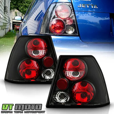 Black 1999-2005 VW Jetta MK4 Rear Tail Lights Lamps Left+Right Aftermarket 99-05 • $68.94