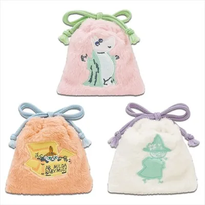 Price Down!! Ichiban Kuji Moomin One Winter Day Pouch Bag All Set 3 Anime JAPAN  • $39.99