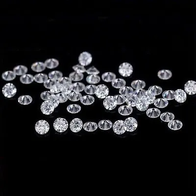 Loose CVD Lot Lab-Grown Diamond 0.90 Mm Round D - IF Certified Diamond • £19.28