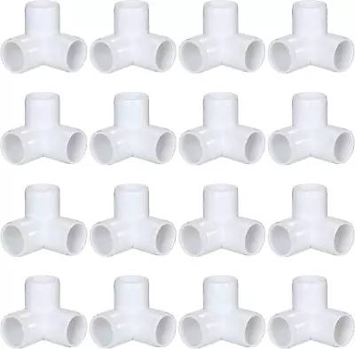 16 Pack PVC Elbow Fittings 3/4 Inch 3 Way PVC Pipe Fitting Connectors PVC Pi... • $32.17