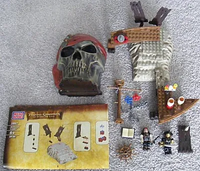 MEGA BLOKS Pirates Of The Caribbean BRETHRENS COURT 1057 'Worlds End Skull Head • $29.95