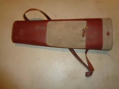 Vintage Archery QUIVER 17  Long With Shoulder Strap Leather & Vinyl • $29.99