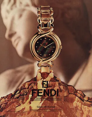1989 Fendi: Latest Roman Masterpiece Vintage Print Ad • $7.50