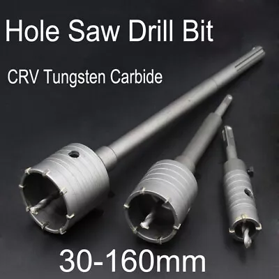 Concrete Hole Saw SDS Plus Wall Hole Opener Cement Stone Drill Bit 30mm-160mm • $277.03