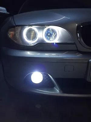 Bmw E46 Ccfl Angel Eye Kit Facelift 2 Doors Projector 7000k White Light Lamp • $30