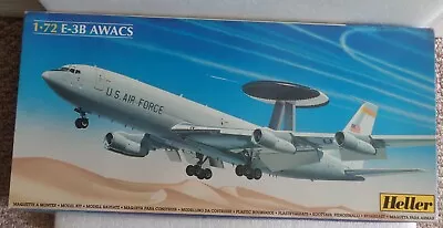 New Heller E-3b Awacs Us Airforce Airplane Model Kit 1:72 Scale 80308 • $99.99