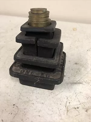 £24.99 • Buy Set Of 9 Victor Vintage Metric  Cast Iron  Weights 1kg-10g  Balanced Scale