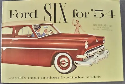 1954 Ford Six 6 Brochure Crestline Mainline Customline Wagon Excellent Original • $12.95